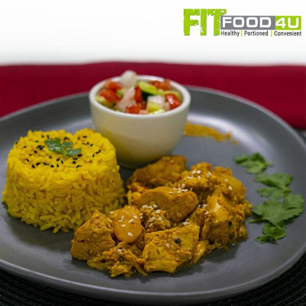Chicken Curry with Yellow Rice