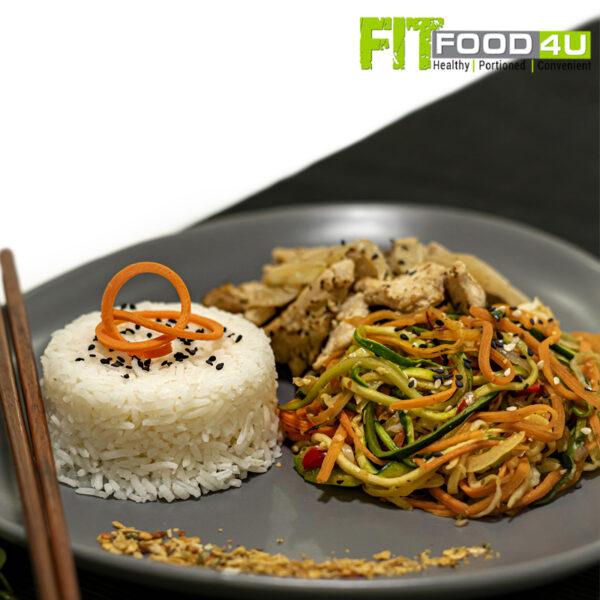 Chicken Stirfry with Basmati Rice