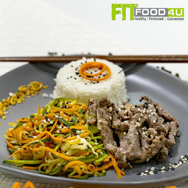 Beef Stirfry with Basmati Rice