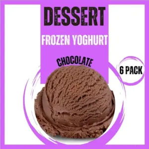 6 Pack Chocolate Frozen Yoghurt Package