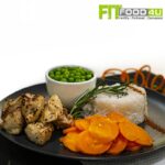 Rosemary Chicken with Peas and Carrots with Basmati Rice