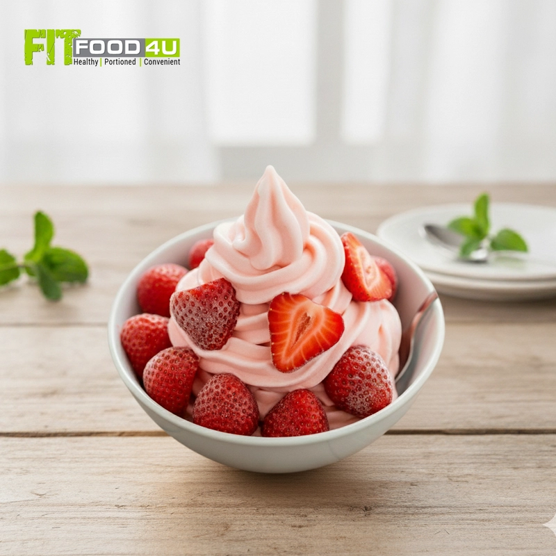 Strawberry Frozen Yoghurt – 125ml – Fit Food 4U