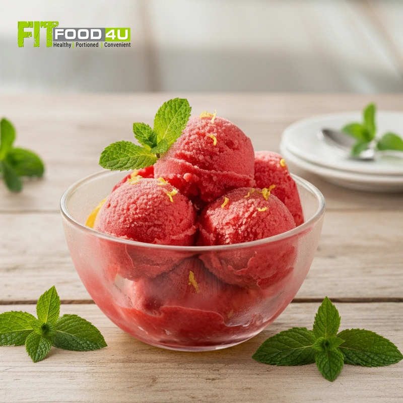 Strawberry Lemonade Sorbet